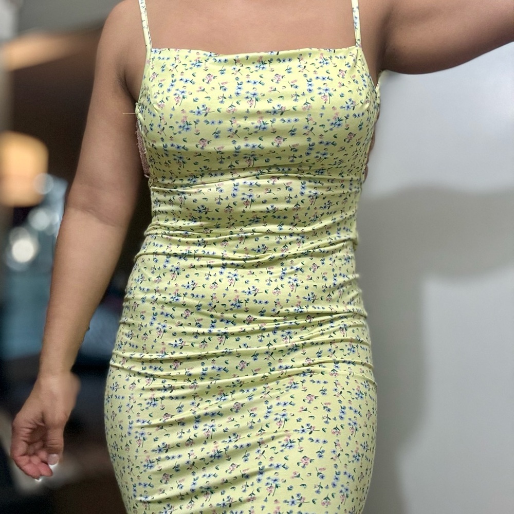 Floral Yellow Dress